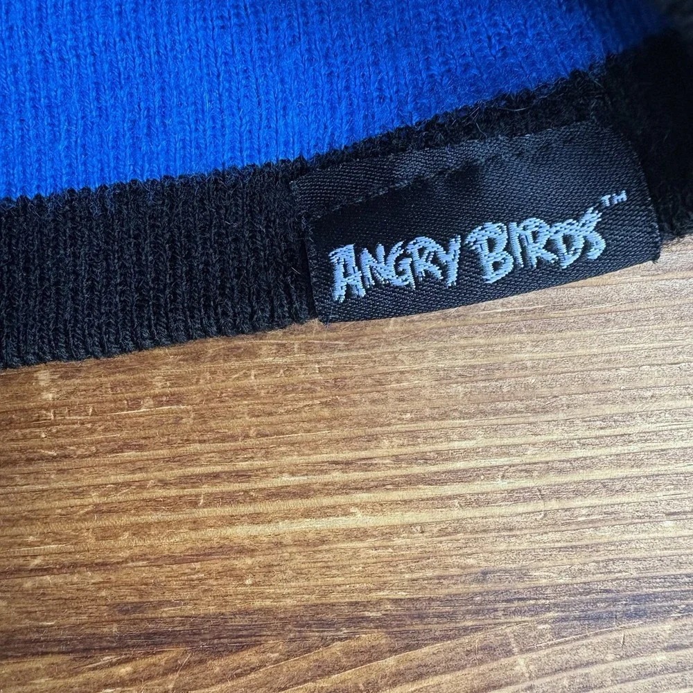 Angry Birds Kids Beanie Hat Blue Black Red Bird Rovio 2009-2012 Youth Cap
